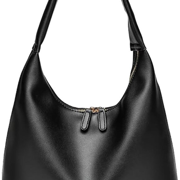 Handbags - Women Leather Hobo Purse Shoulder Bag Zipper Travel Office Large Capacity